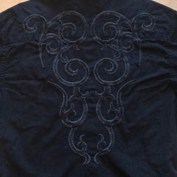 Carbon Black Button Down - Picture 2 of 3